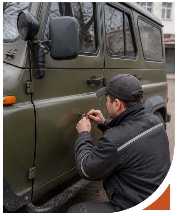 Профессиональное вскрытие автомобиля УАЗ без повреждений в Костомукше